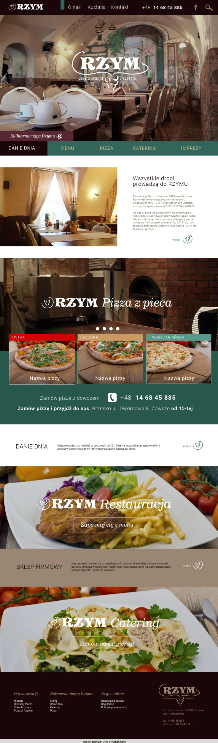 restauracjarzym.com – wersja na komputer